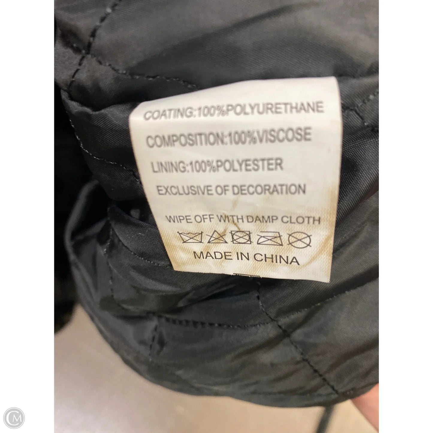 Coat Leather By Clothes Mentor In Black, Size: Xxl