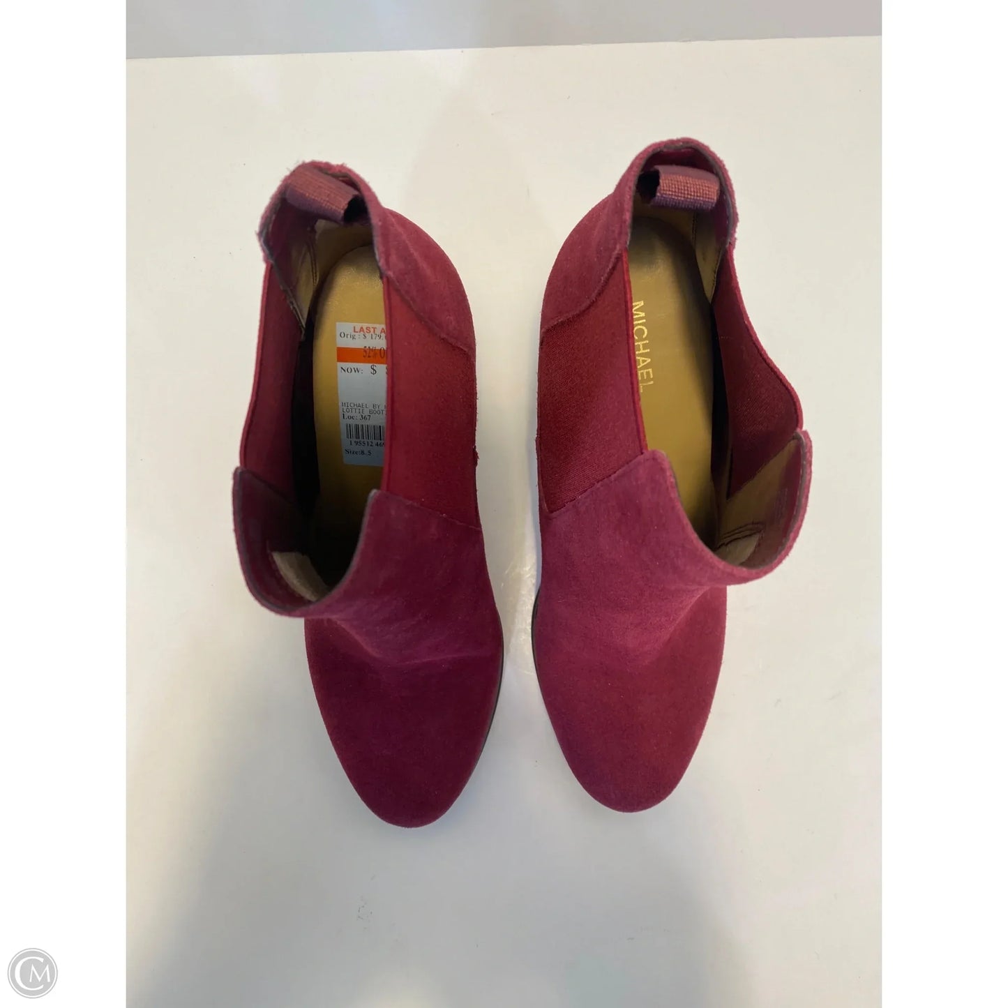 Boots Designer By Michael Kors In Purple, Size: 8.5