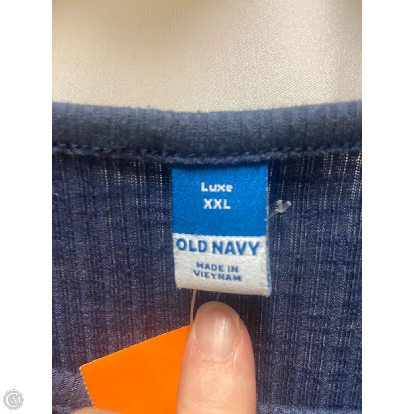 Top Long Sleeve By Old Navy In Blue, Size: Xxl