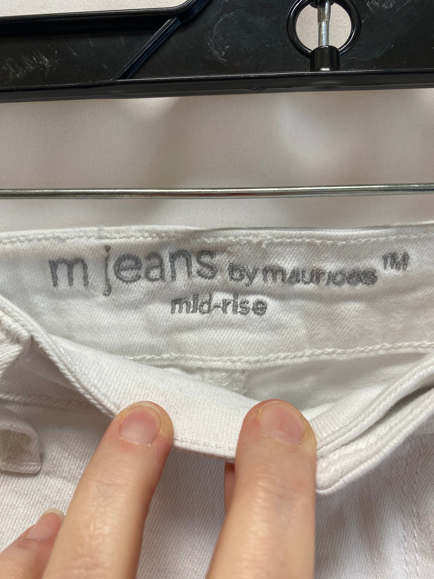 Jeans Skinny By Maurices In White Denim, Size: M