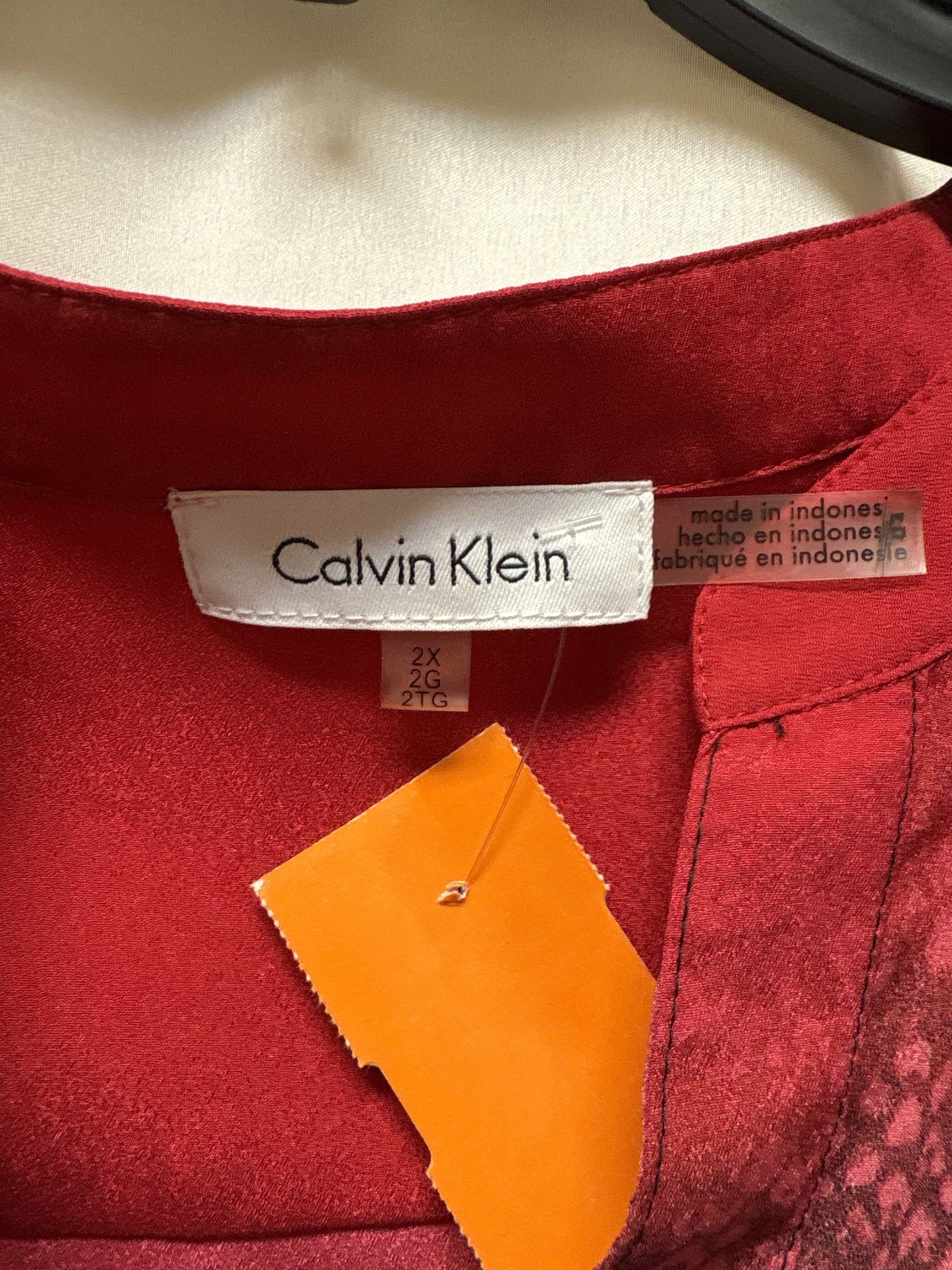 Top Long Sleeve By Calvin Klein Size: 2x
