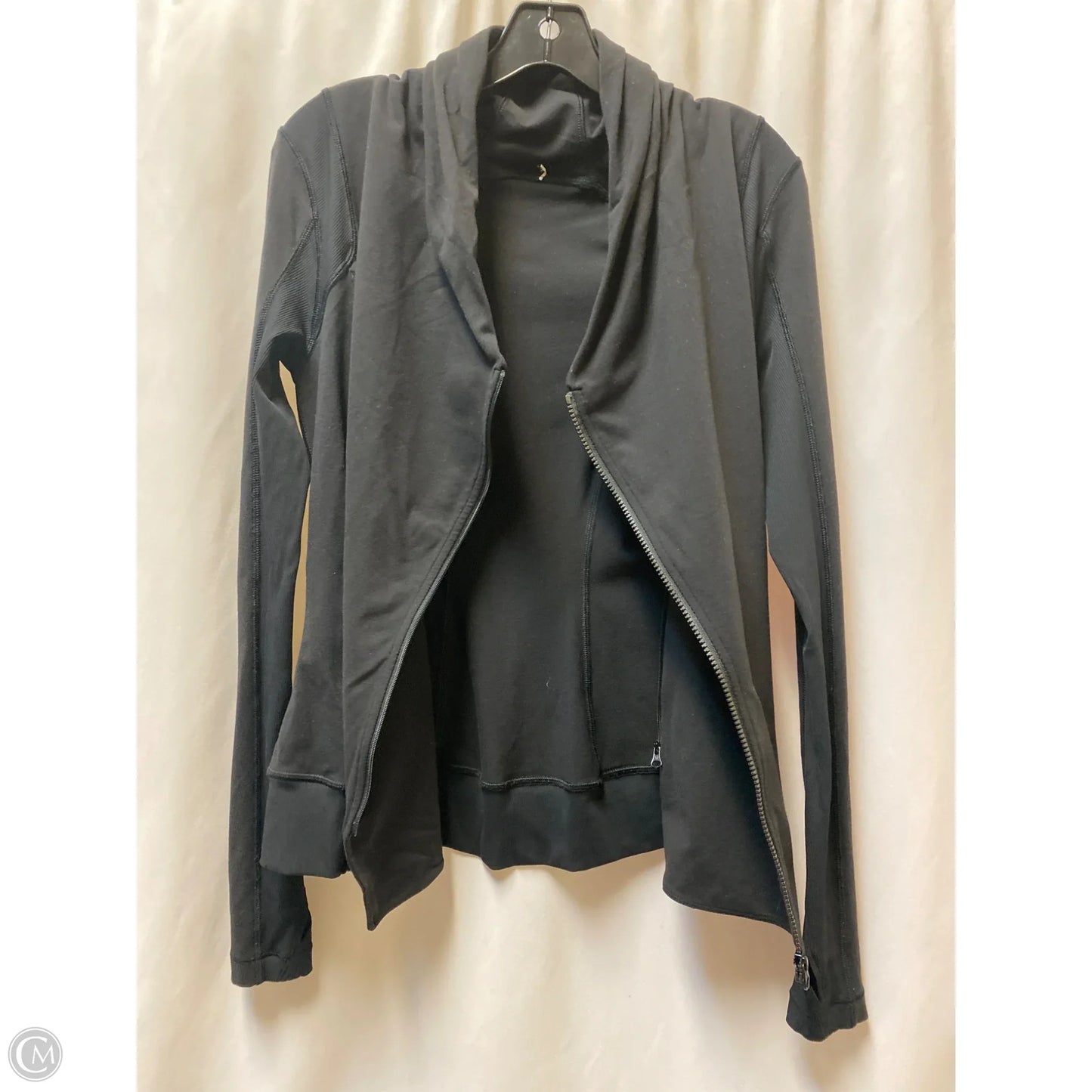 Athletic Jacket By Lululemon In Black, Size: 6