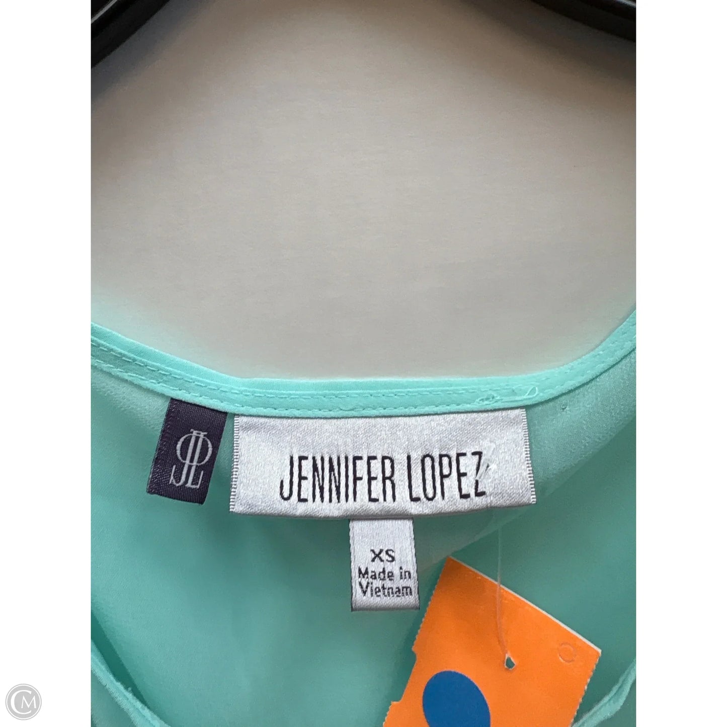 Top Short Sleeve By Jennifer Lopez In Blue, Size: Xs