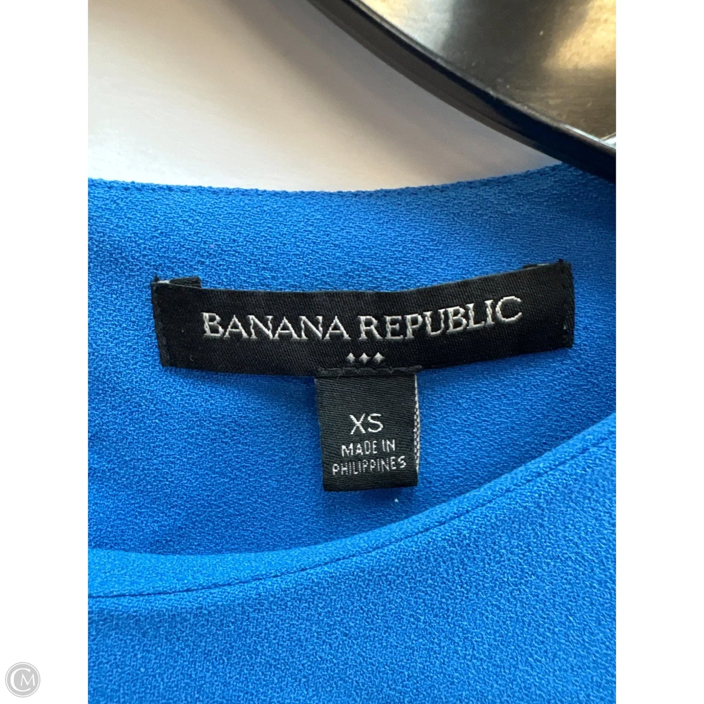Top Short Sleeve By Banana Republic In Blue, Size: Xs