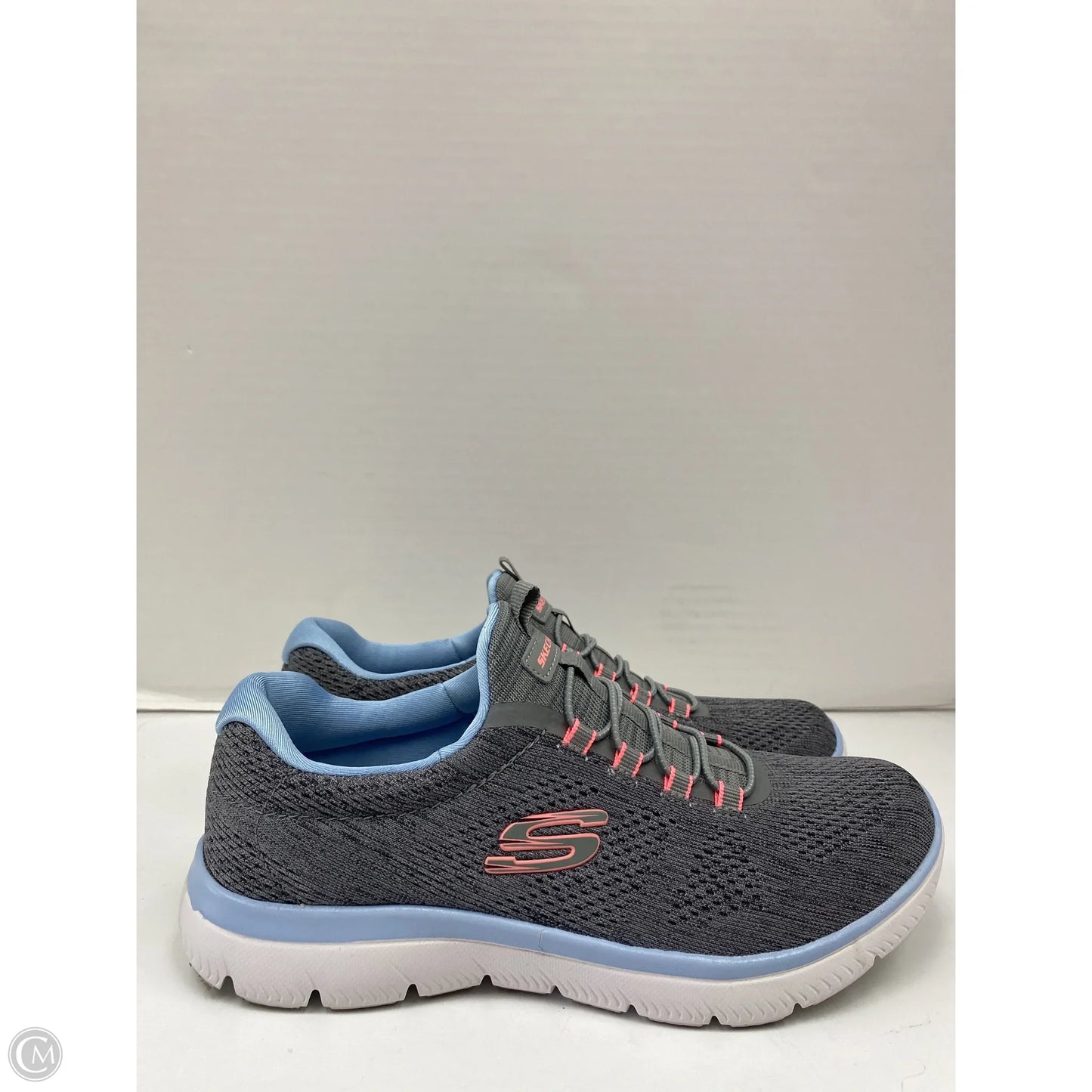 Shoes Athletic By Skechers In Grey, Size: 7