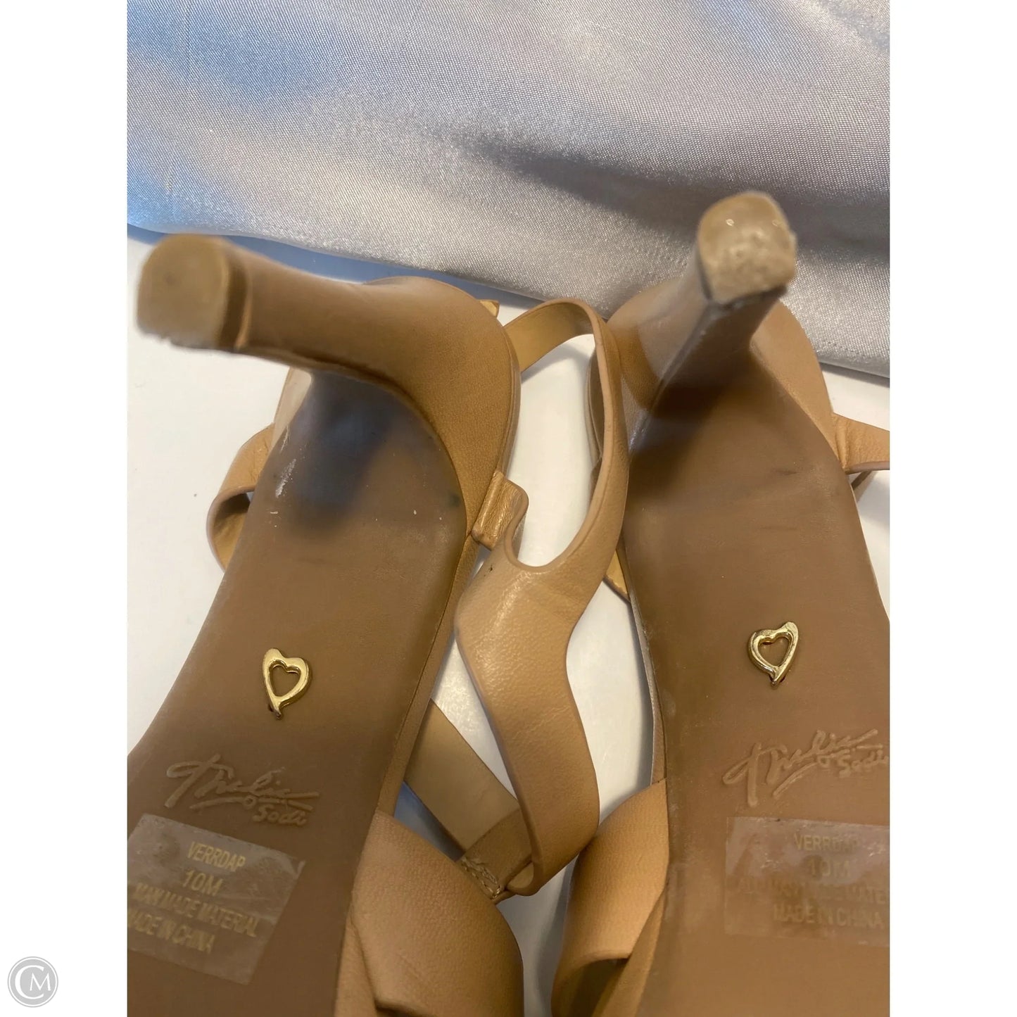 Sandals Heels Stiletto By Thalia Sodi In Beige, Size: 10