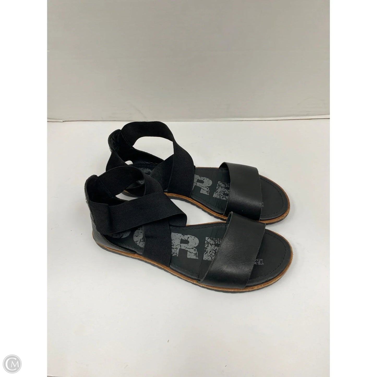Sandals Flats By Sorel In Black, Size: 8