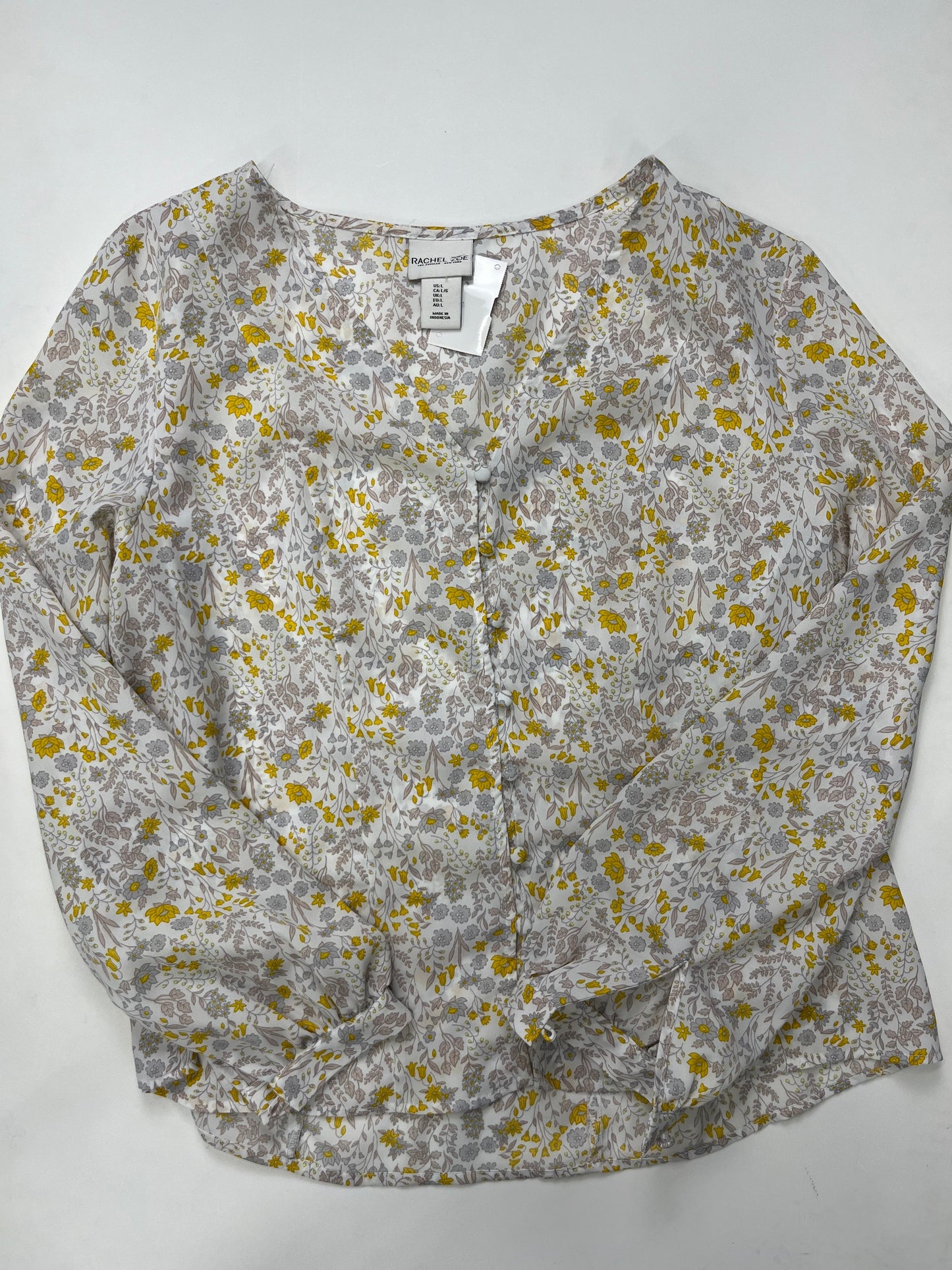 Blouse Short Sleeve By Rachel Roy Size: L
