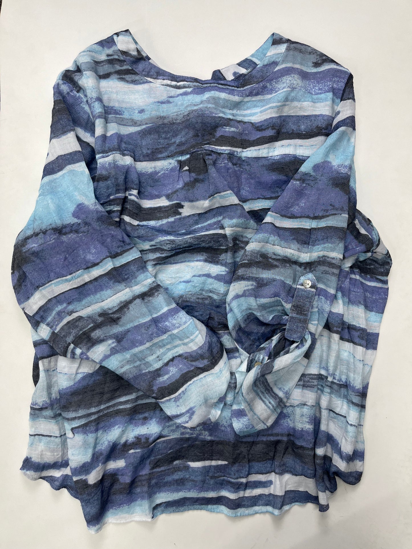 Blouse Long Sleeve By Zac And Rachel Size: 3x