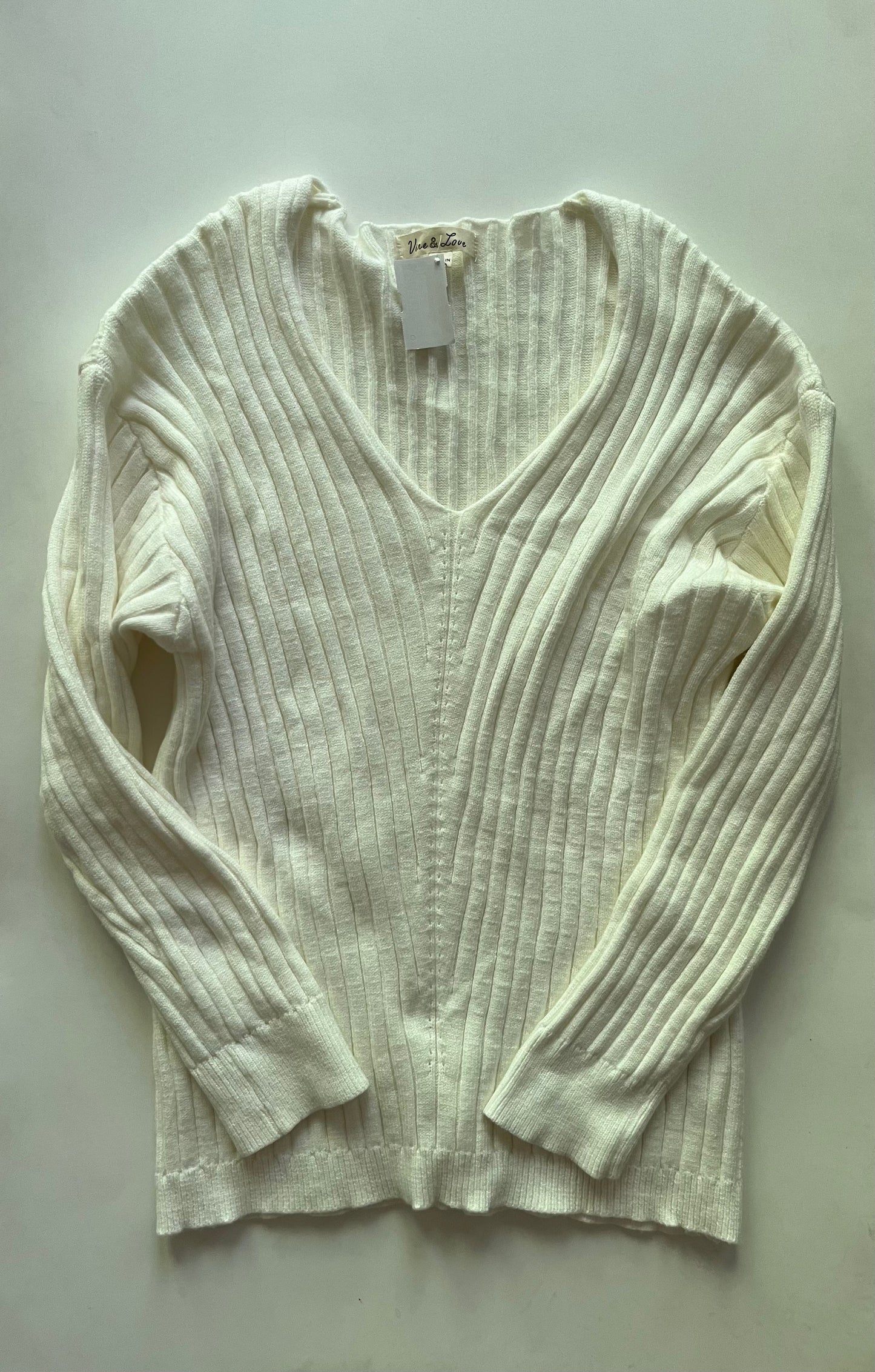 Sweater By Vine & Love In Cream, Size: L