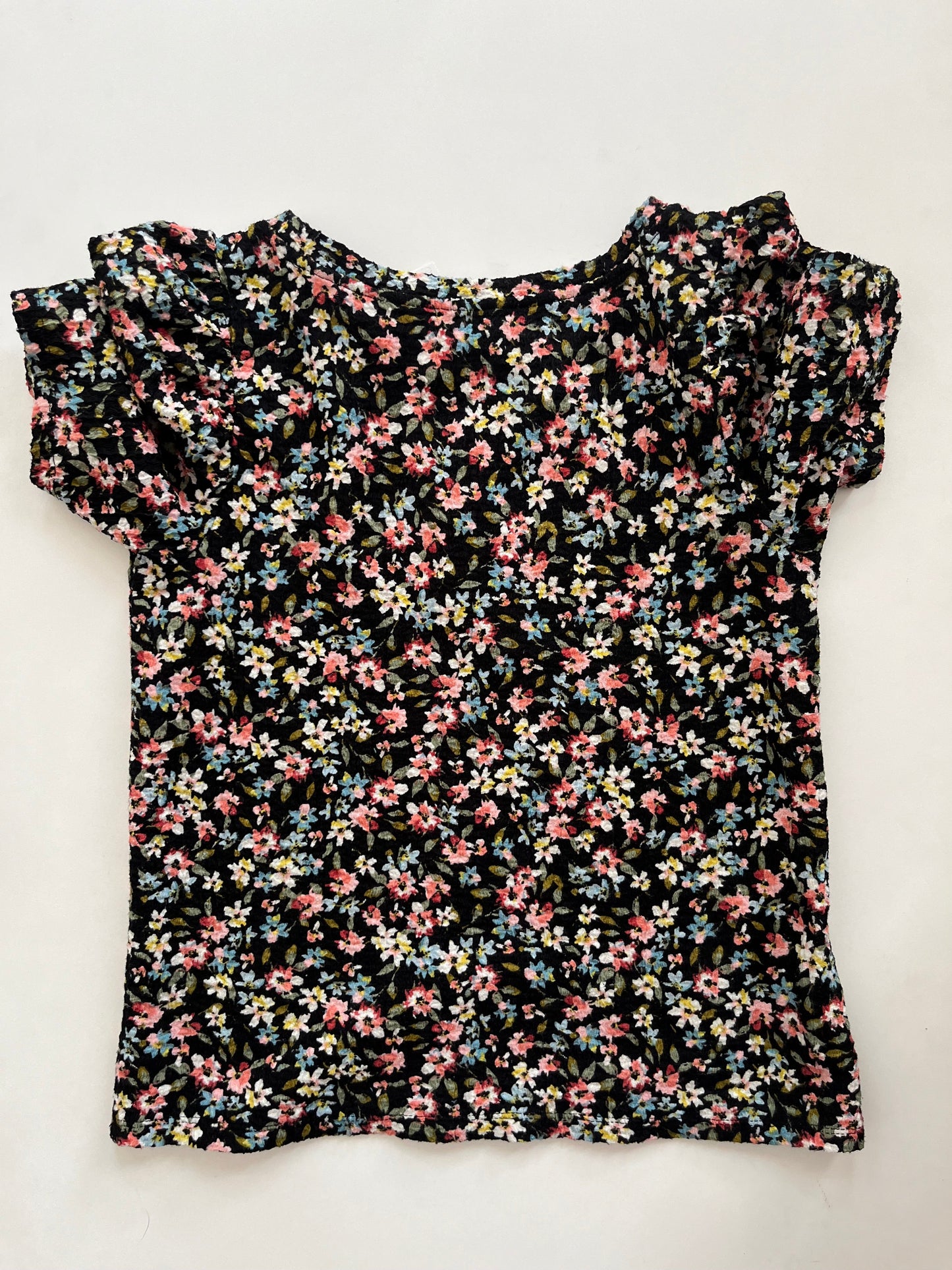 Top Short Sleeve By Loft In Floral, Size: Petite Xs