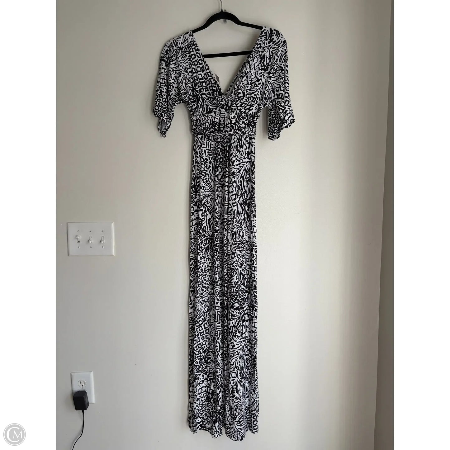 Dress Casual Maxi By Lilly Pulitzer In Black & White, Size: Xxs
