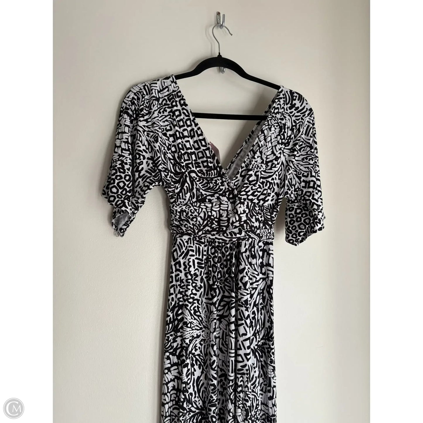Dress Casual Maxi By Lilly Pulitzer In Black & White, Size: Xxs
