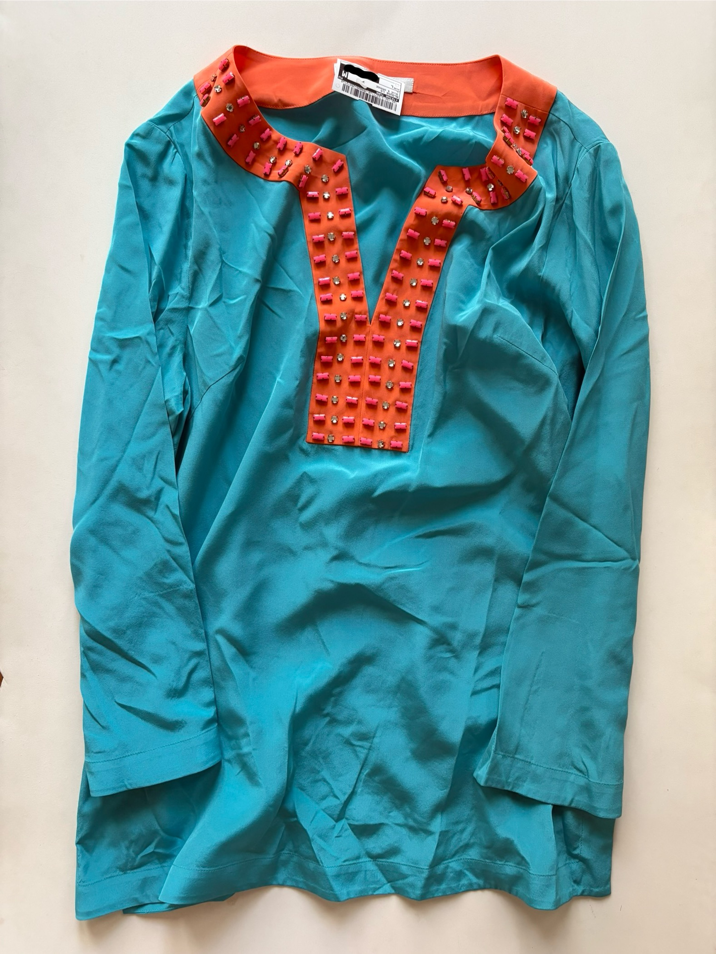 Blouse Long Sleeve By Trina Turk Size: L