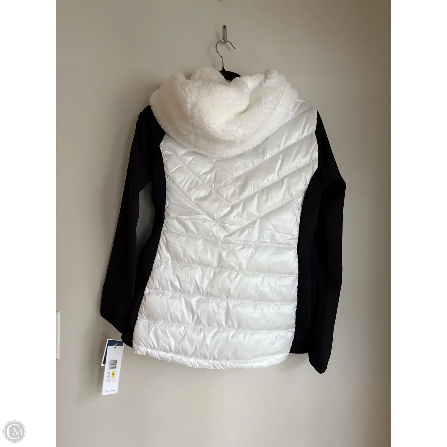 Jacket Puffer & Quilted By Calvin Klein Performance In Black & White, Size: M