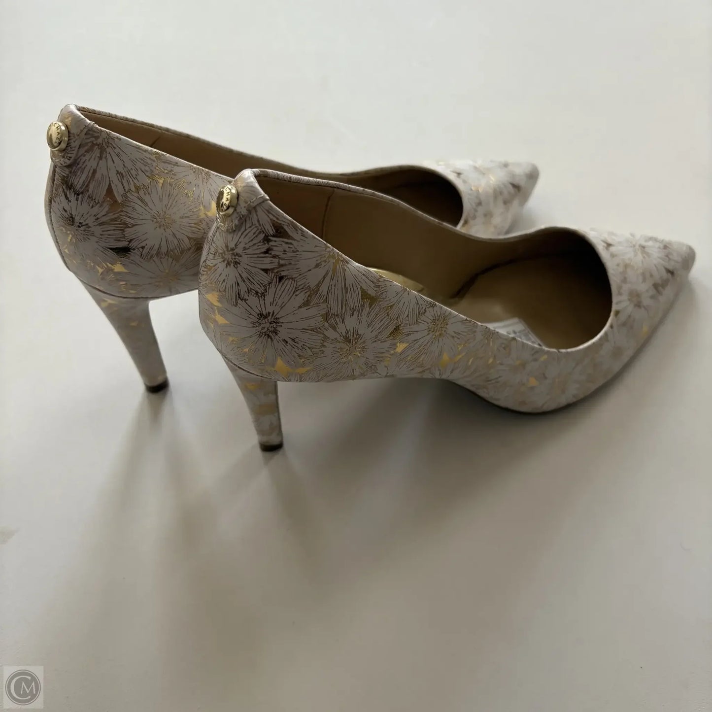 Shoes Designer By Michael Kors In Gold, Size: 9.5