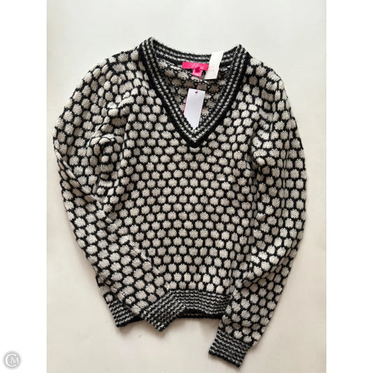 Sweater Designer By Lilly Pulitzer In Black & White, Size: Xs