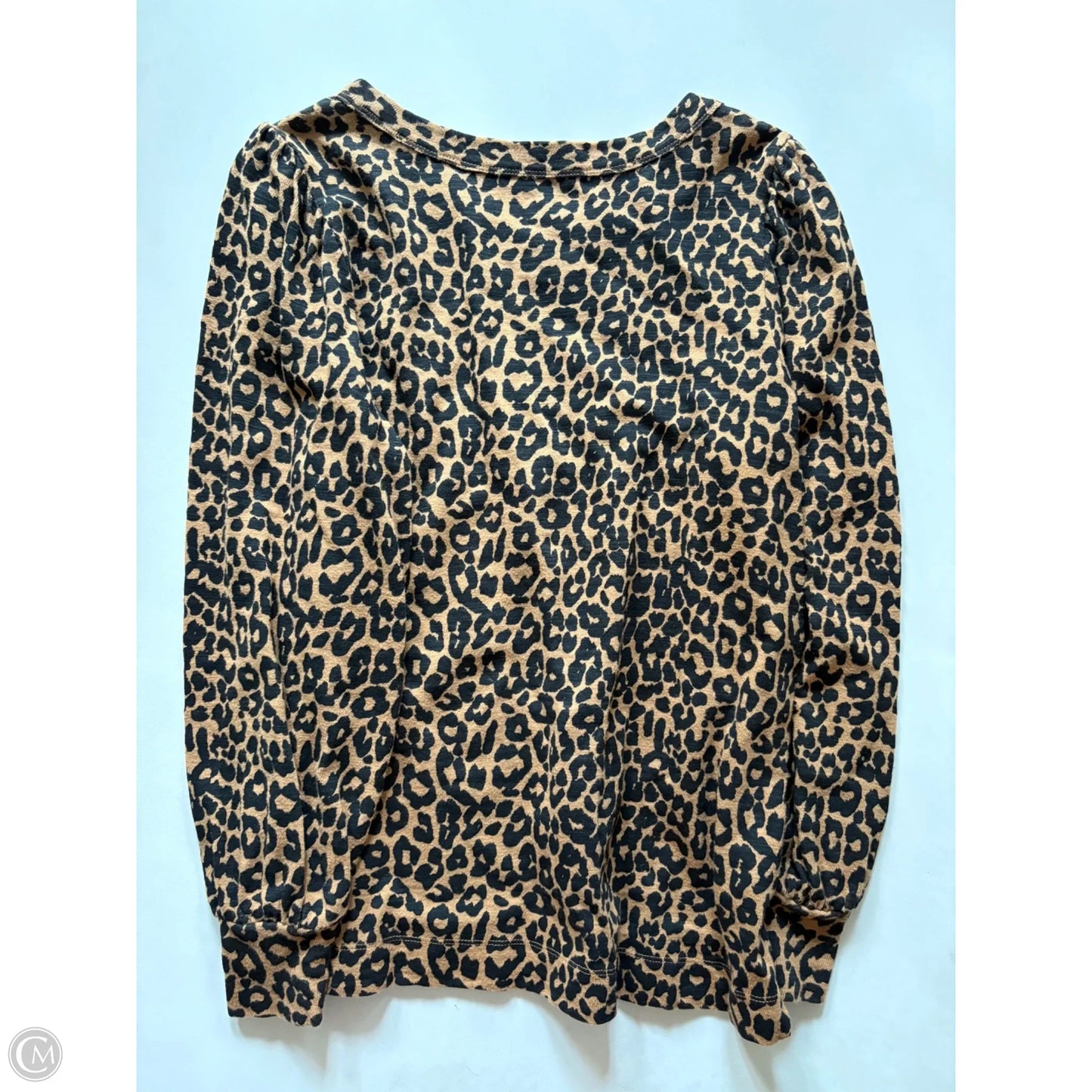 Top Long Sleeve By Loft In Animal Print, Size: L
