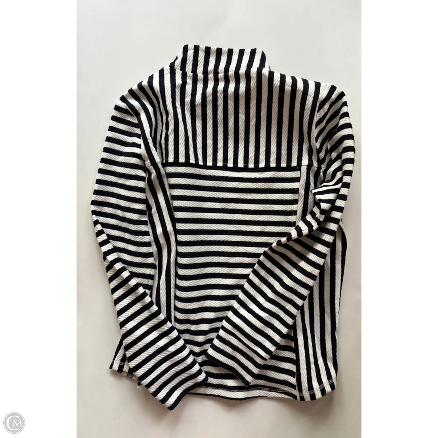 Top Long Sleeve By Talbots In Striped Pattern, Size: Xl
