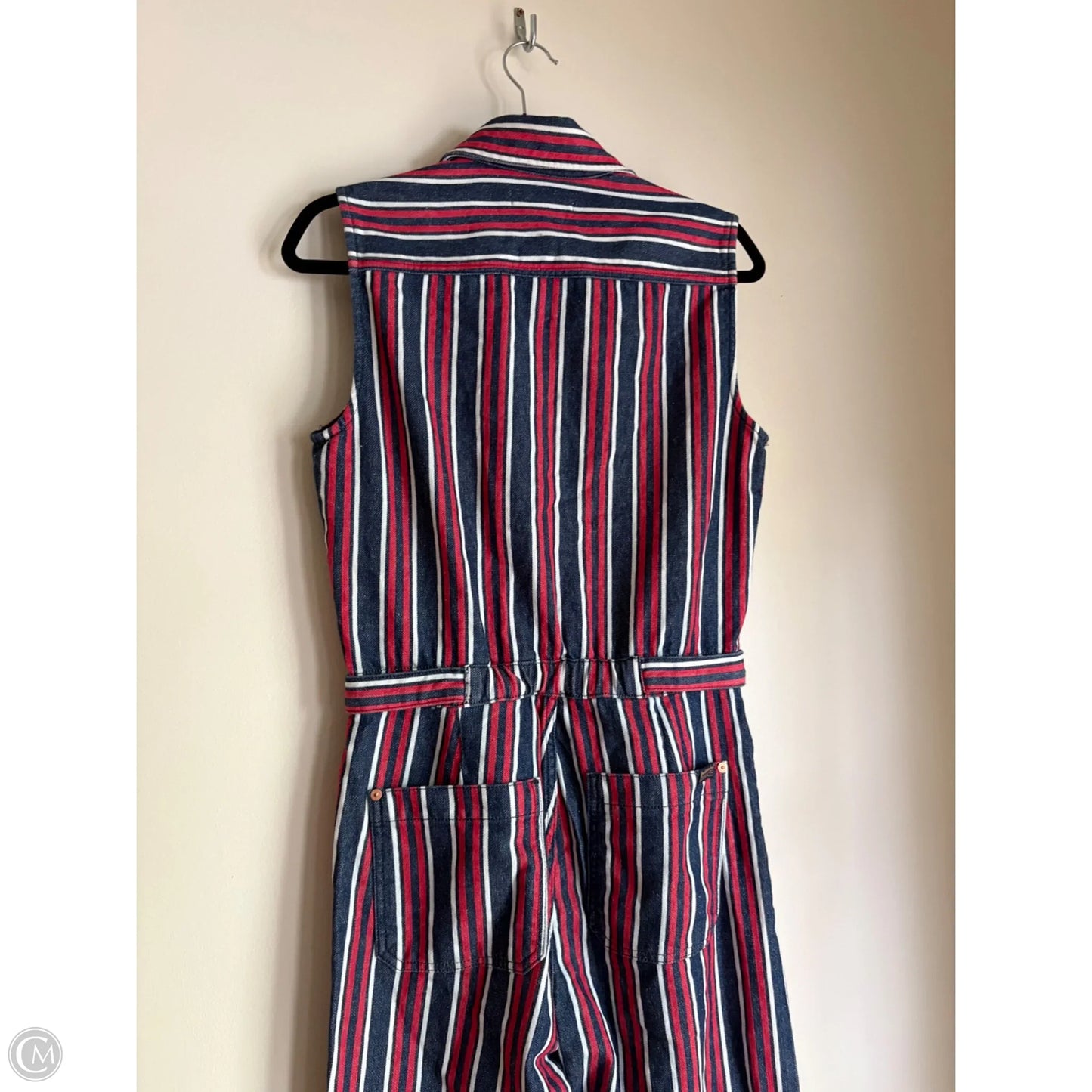 Jumpsuit By 7 For All Mankind In Striped Pattern, Size: Xs