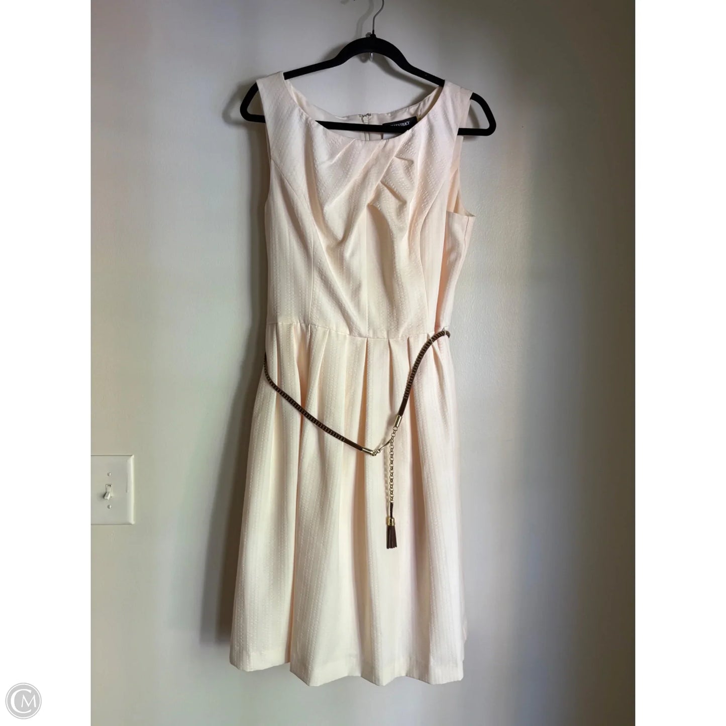 Dress Work By Ellen Tracy In Cream, Size: Xl