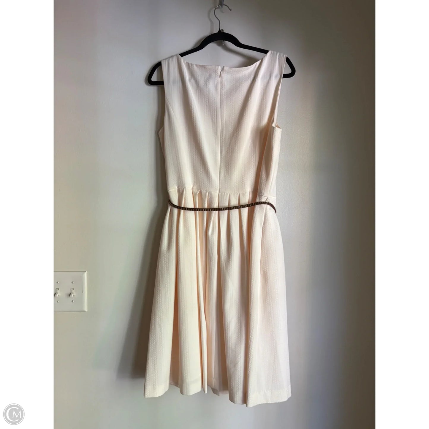 Dress Work By Ellen Tracy In Cream, Size: Xl