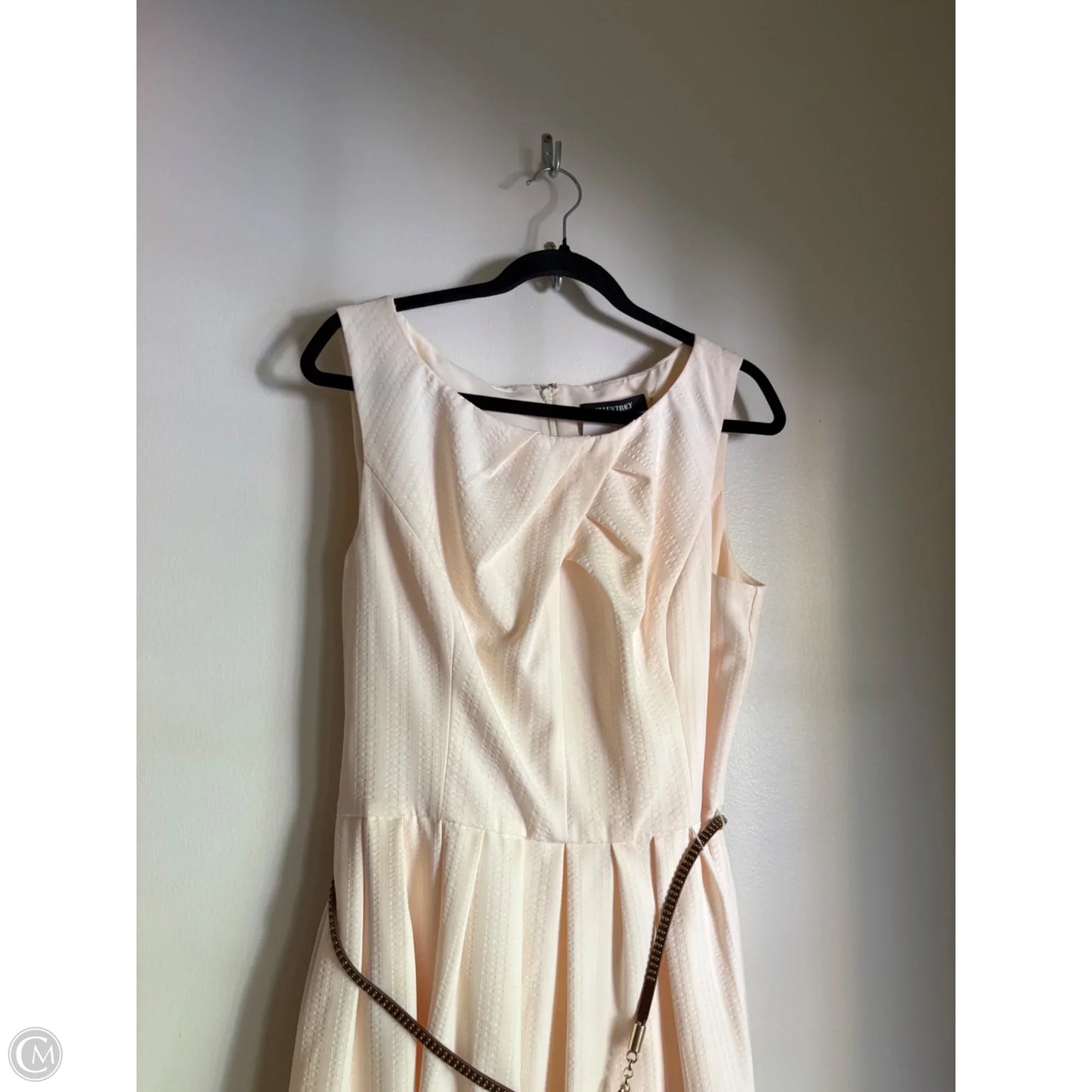 Dress Work By Ellen Tracy In Cream, Size: Xl