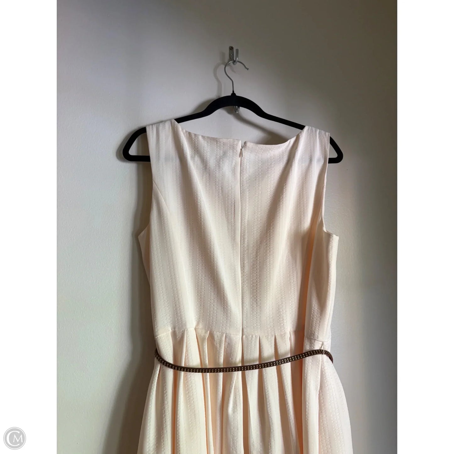 Dress Work By Ellen Tracy In Cream, Size: Xl