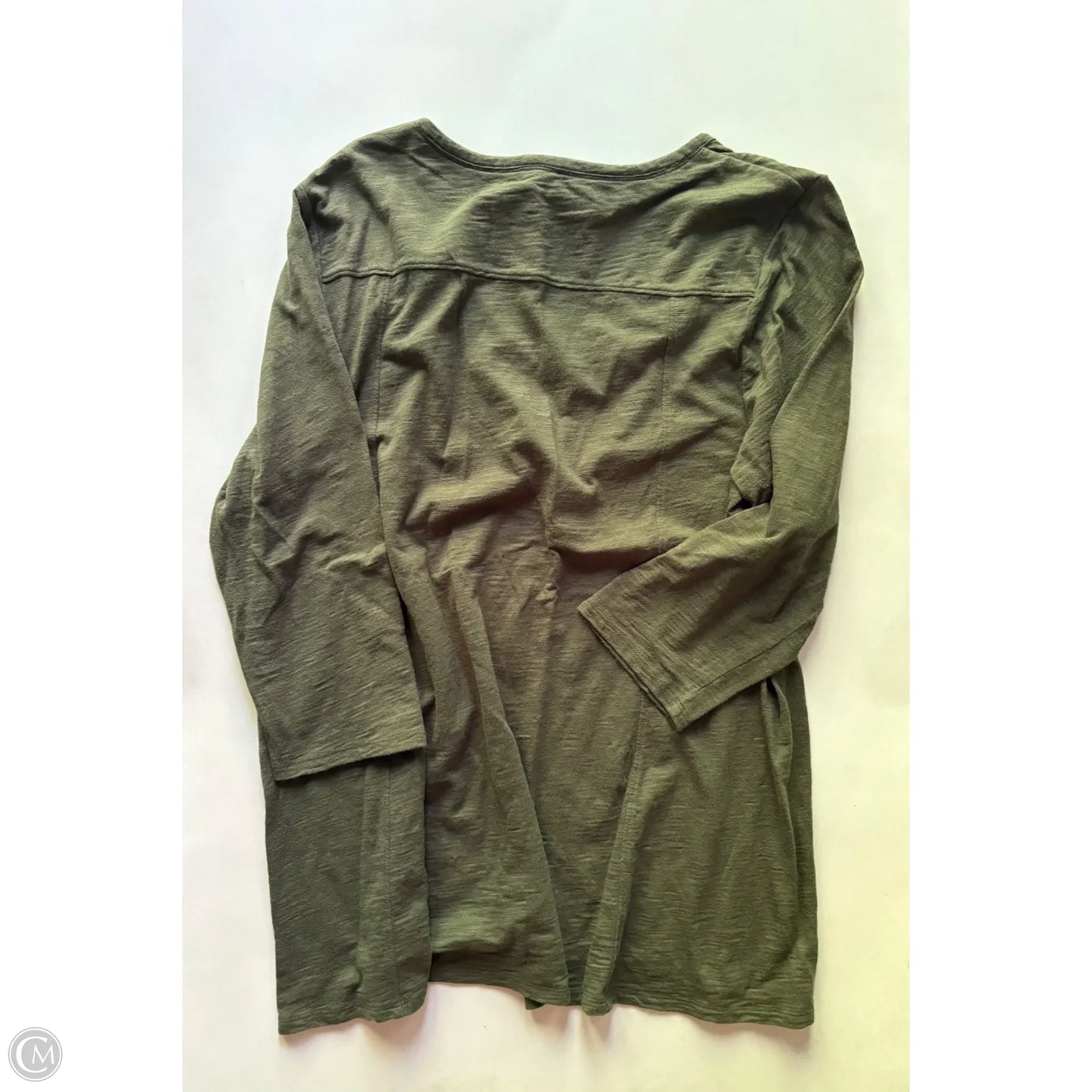Top Long Sleeve By Chicos In Green, Size: L