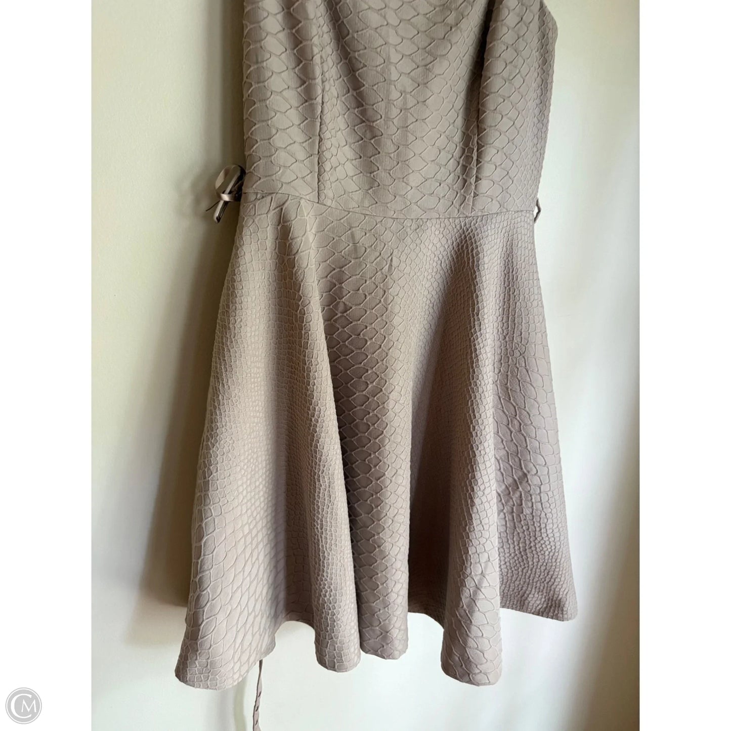 Dress Designer By Armani In Taupe, Size: S