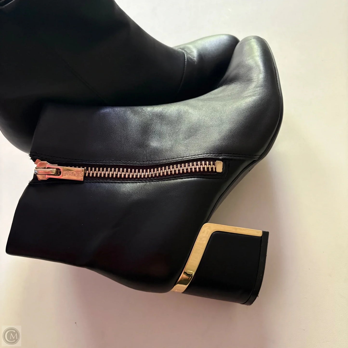 Boots Ankle Heels By Dkny In Black, Size: 9