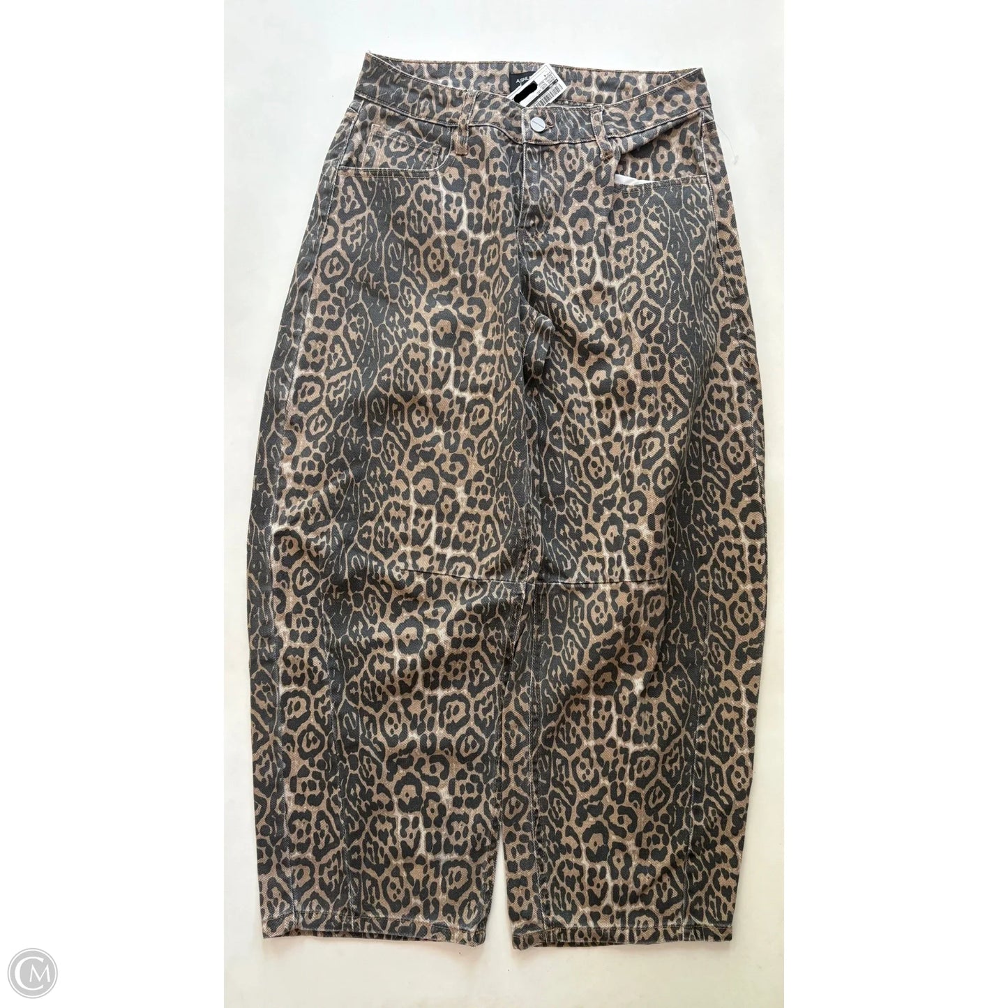 Jeans Wide Leg By Ashley Mason In Animal Print, Size: 4