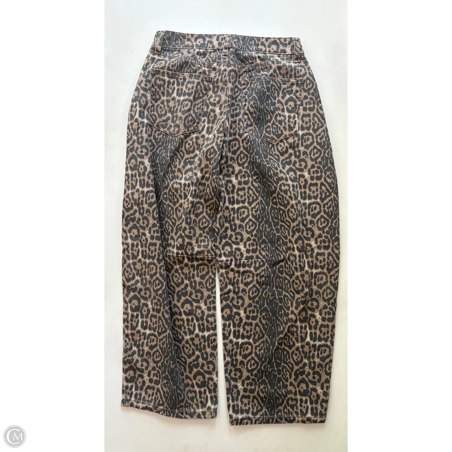 Jeans Wide Leg By Ashley Mason In Animal Print, Size: 4