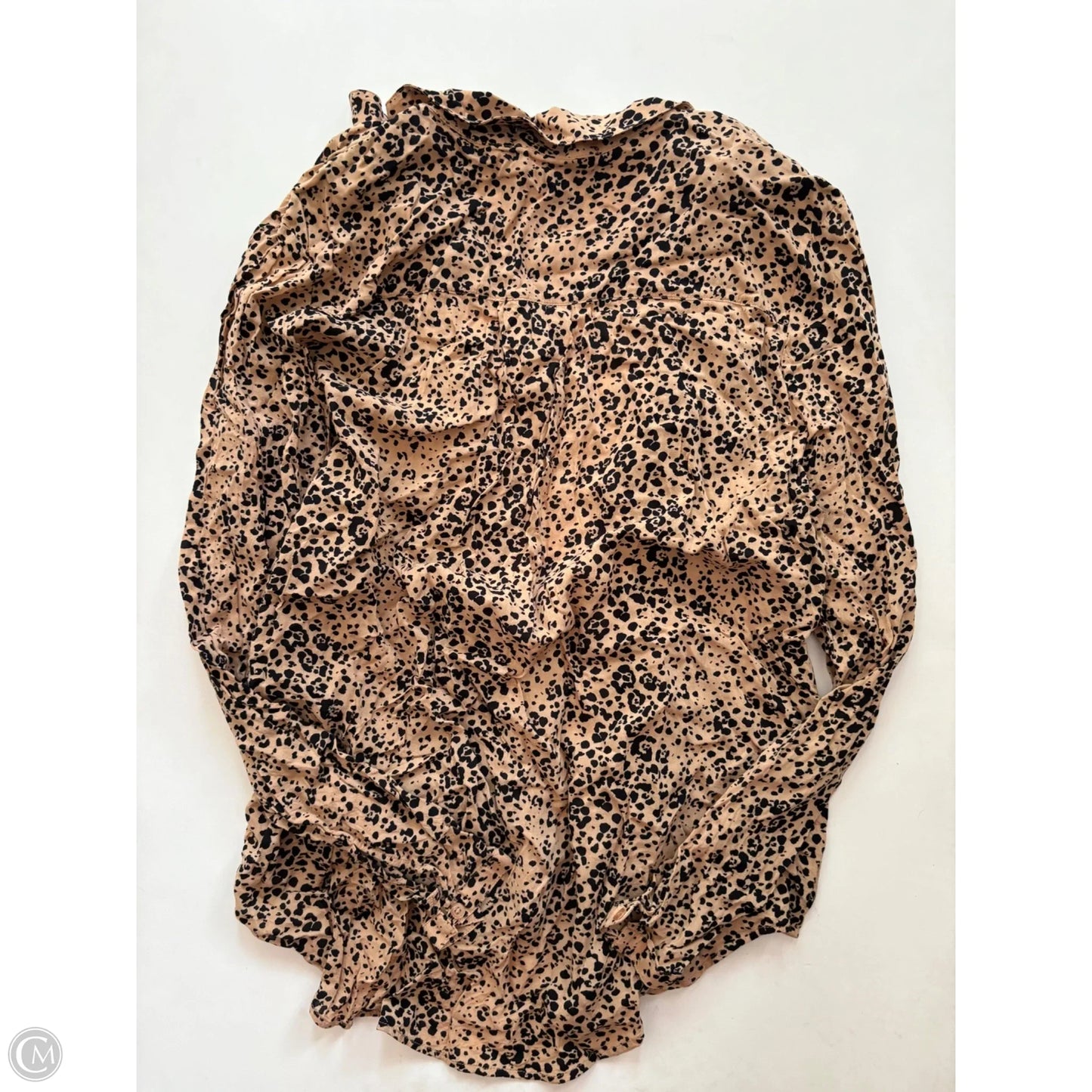 Top Long Sleeve By Cloth & Stone In Animal Print, Size: Xl