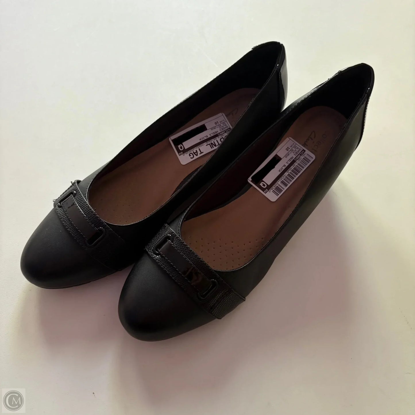 Shoes Heels Block By Clarks In Black, Size: 10