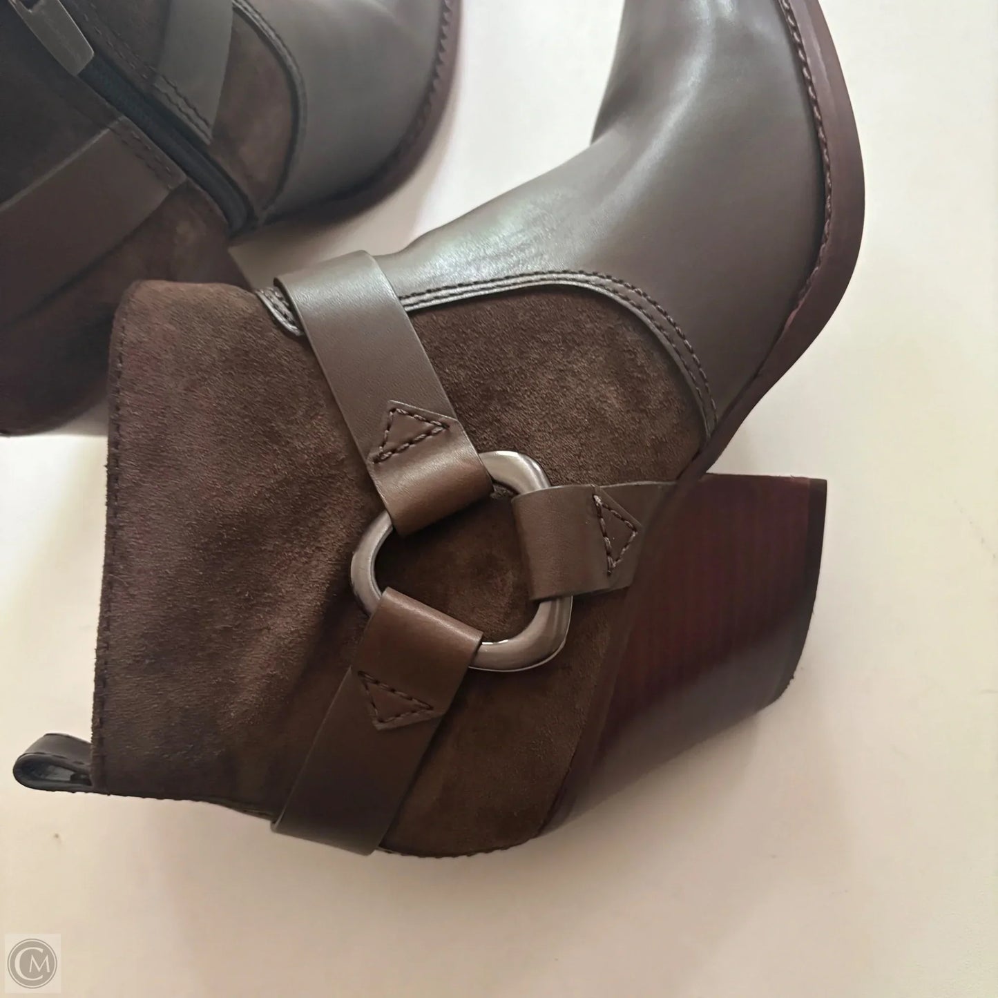 Boots Ankle Heels By Vince Camuto In Brown, Size: 8