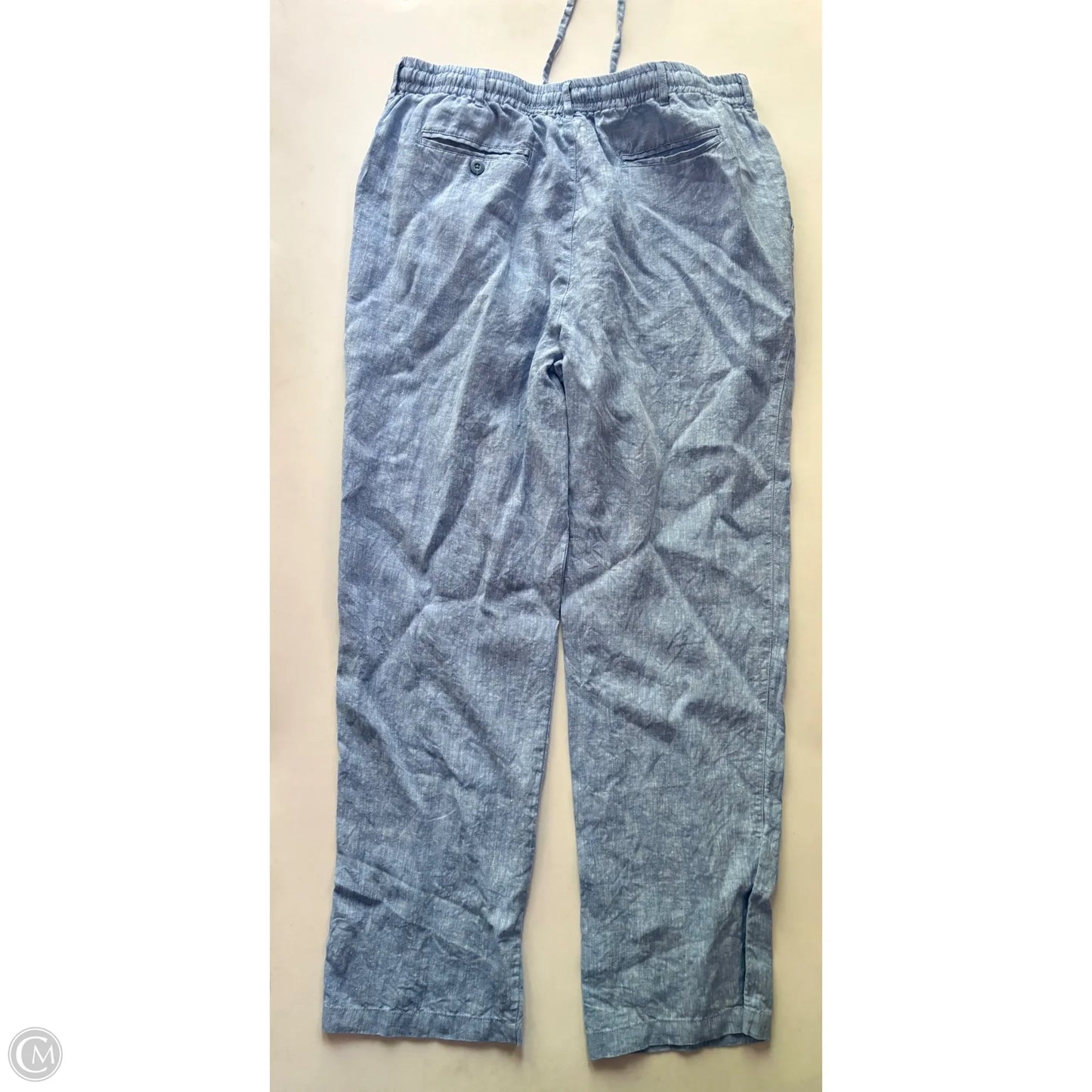 Pants Linen By Najia In Blue, Size: 16