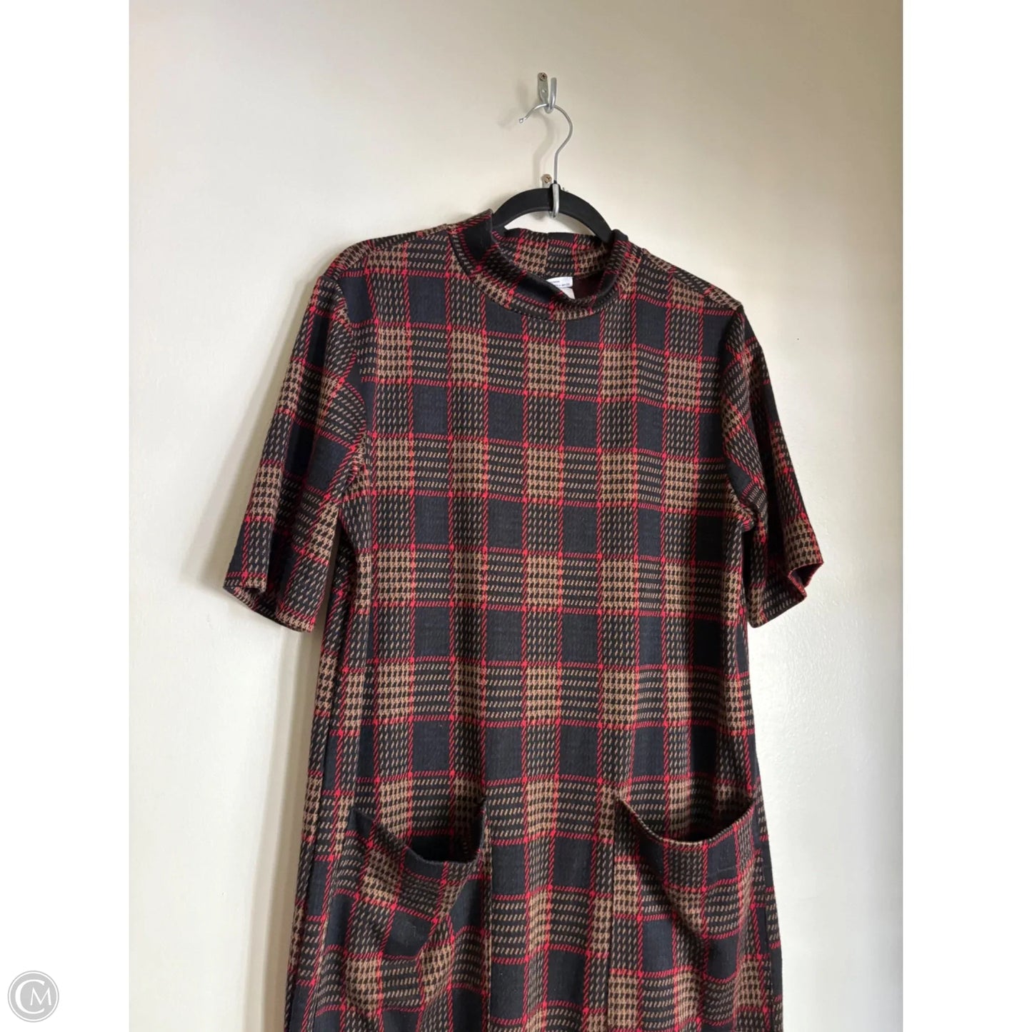 Dress Work By Zara In Plaid Pattern, Size: M
