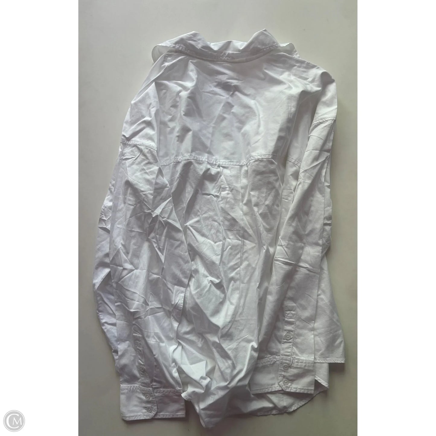 Top Long Sleeve By American Eagle In White, Size: Xl