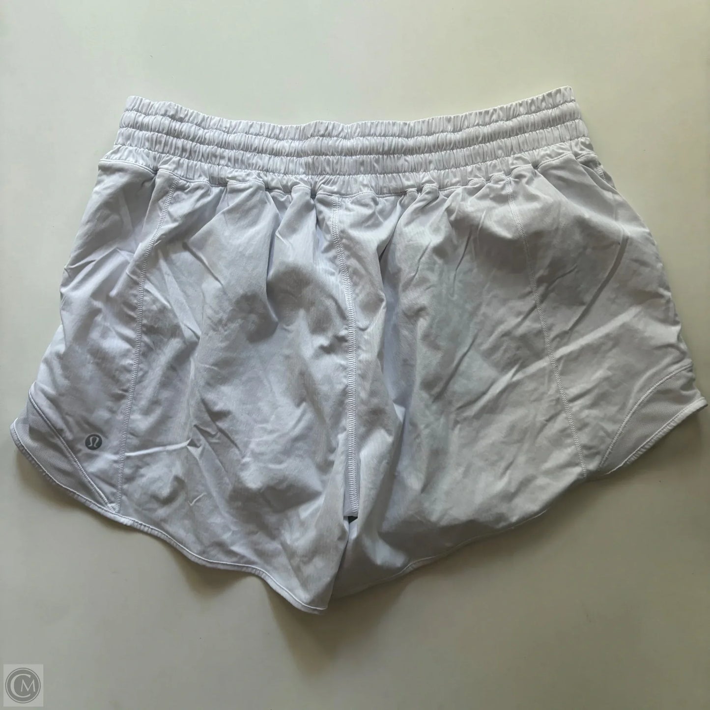 Athletic Shorts By Lululemon In White, Size: L