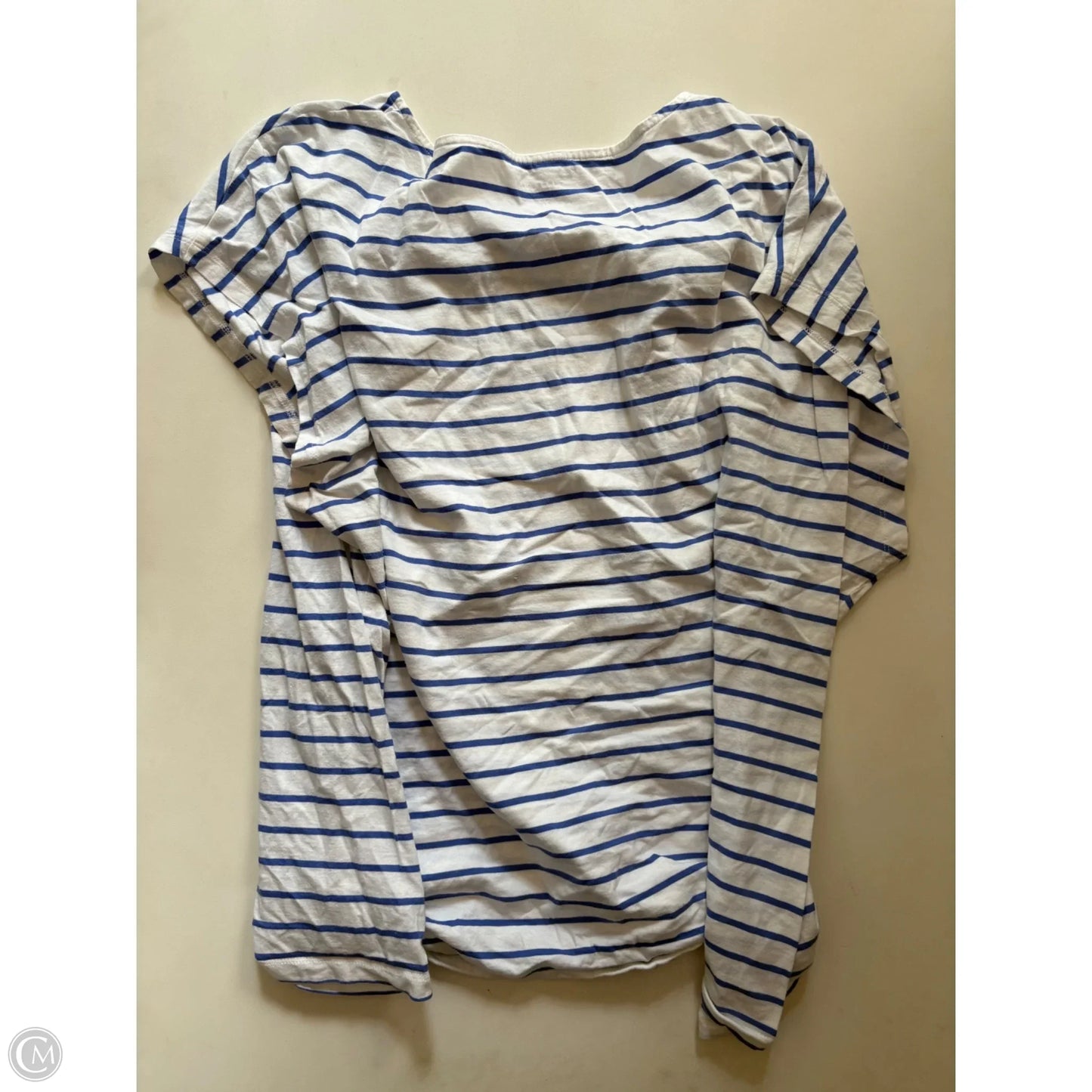 Top Short Sleeve By Lands End In Striped Pattern, Size: 3x