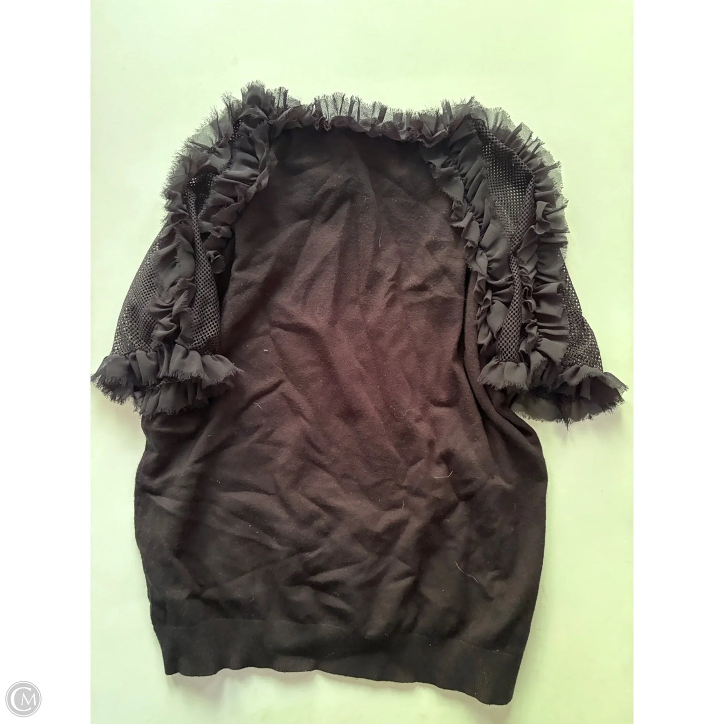 Sweater Short Sleeve By Siani In Black, Size: Xl