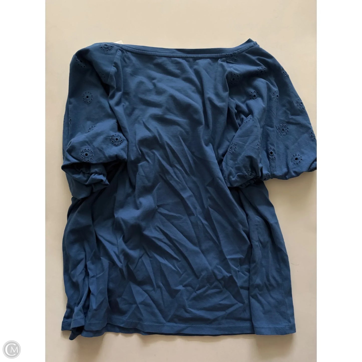 Top Short Sleeve By Crown And Ivy In Blue, Size: 2x