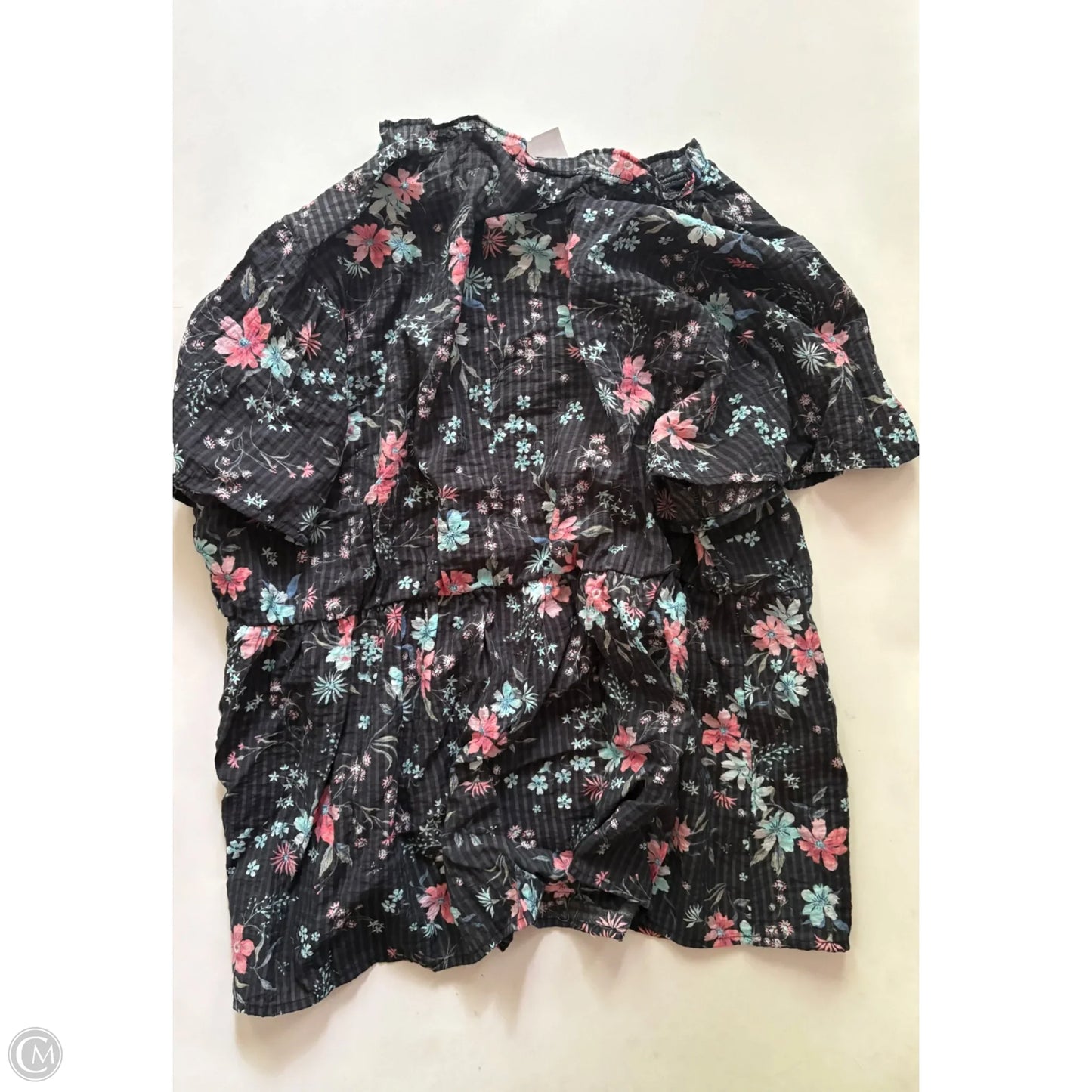 Top Short Sleeve By Lane Bryant In Floral Print, Size: 1x