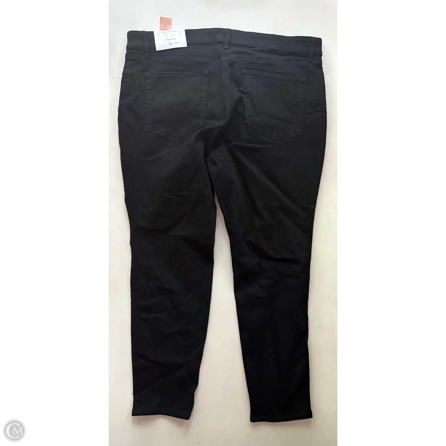 Jeans Skinny By Loft In Black, Size: 20