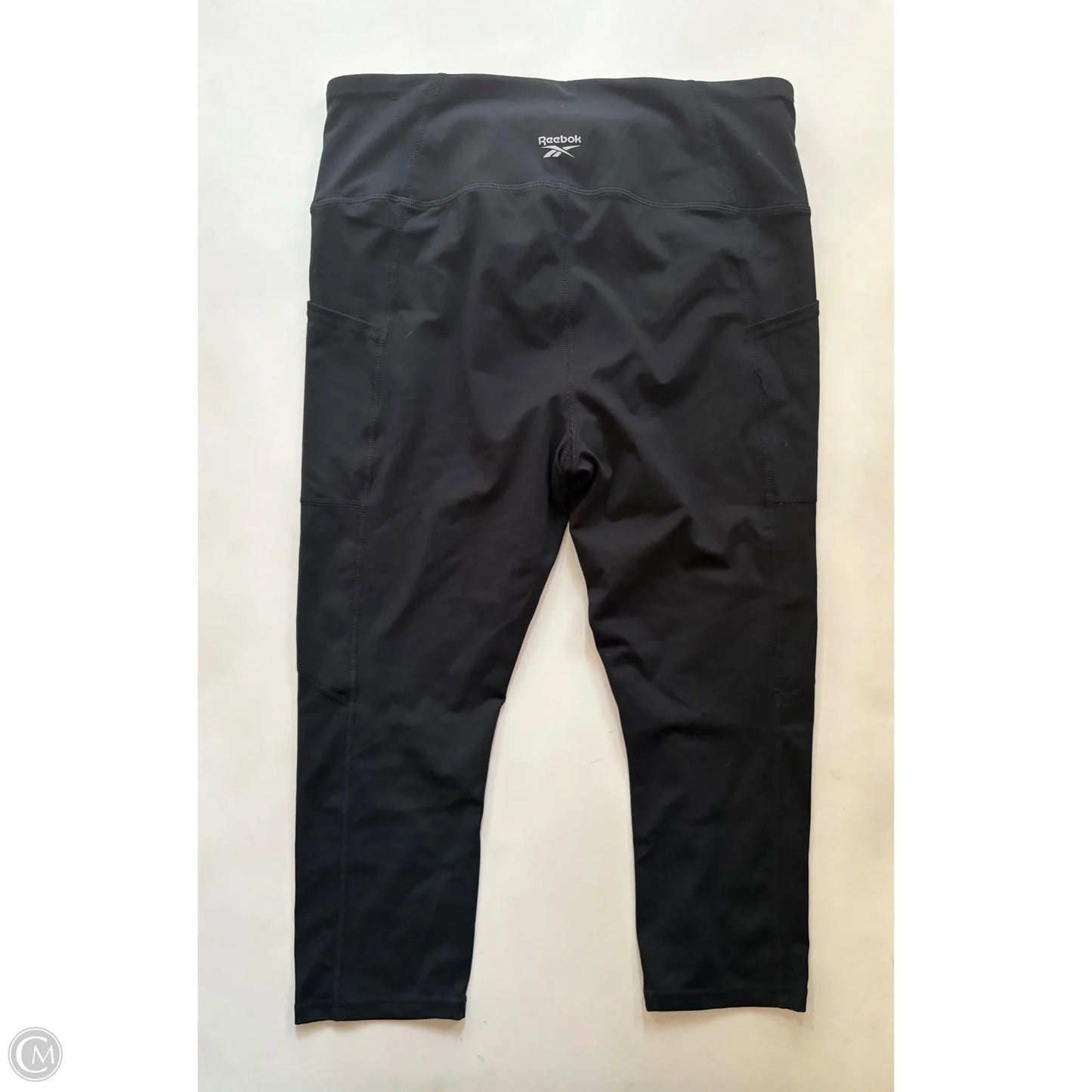 Athletic Leggings By Reebok In Black, Size: Xl