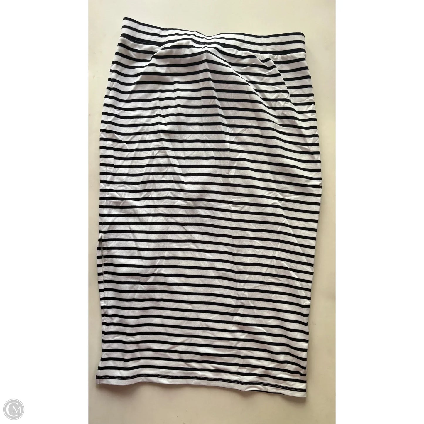 Skirt Maxi By Talbots In Striped Pattern, Size: L