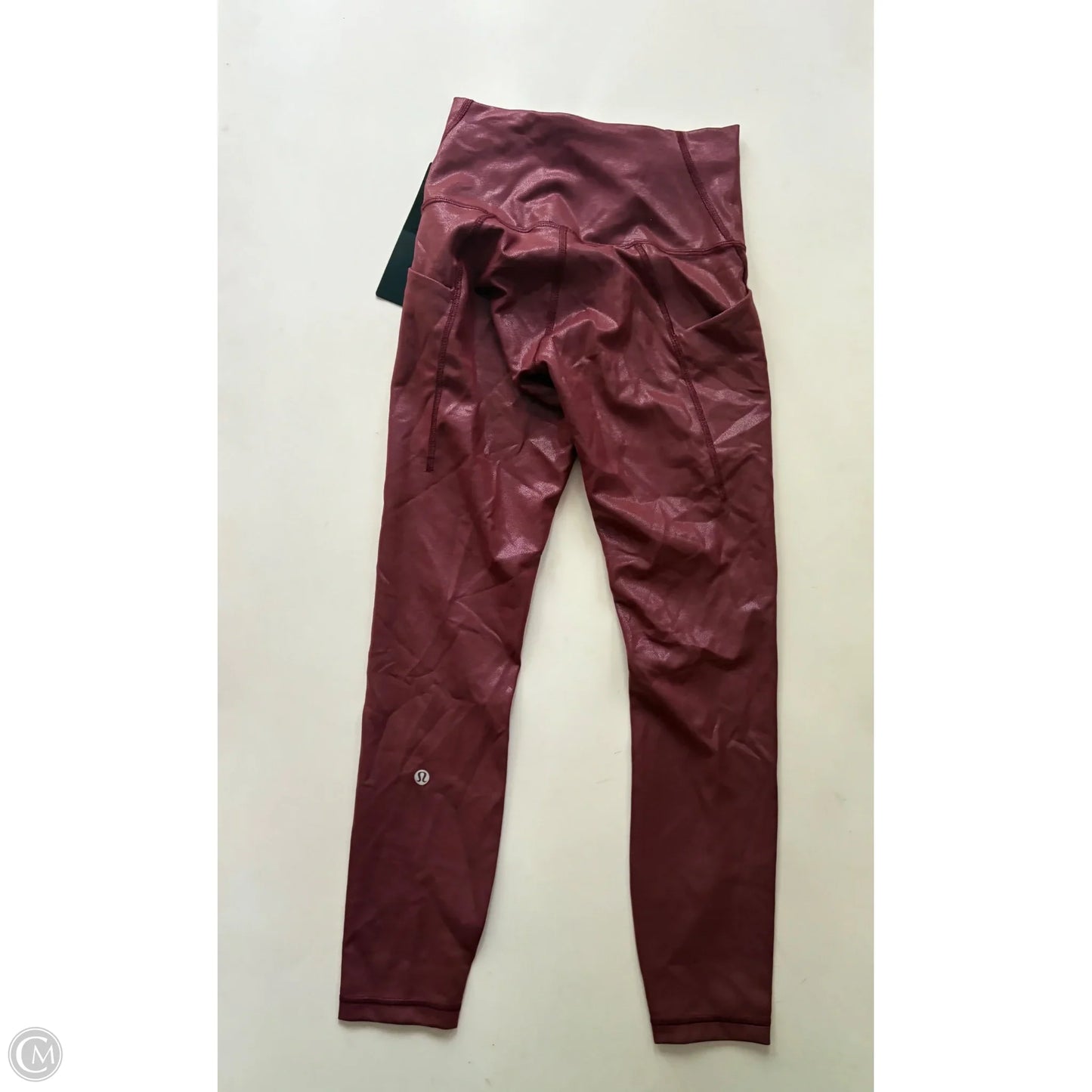 Athletic Leggings By Lululemon In Red, Size: S