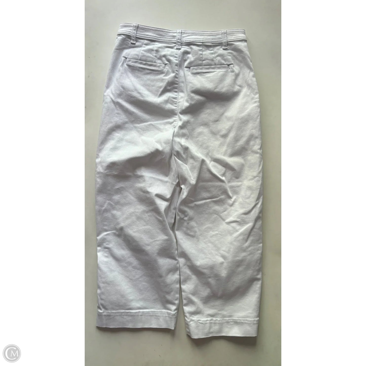 Jeans Cropped By Talbots In White, Size: 8