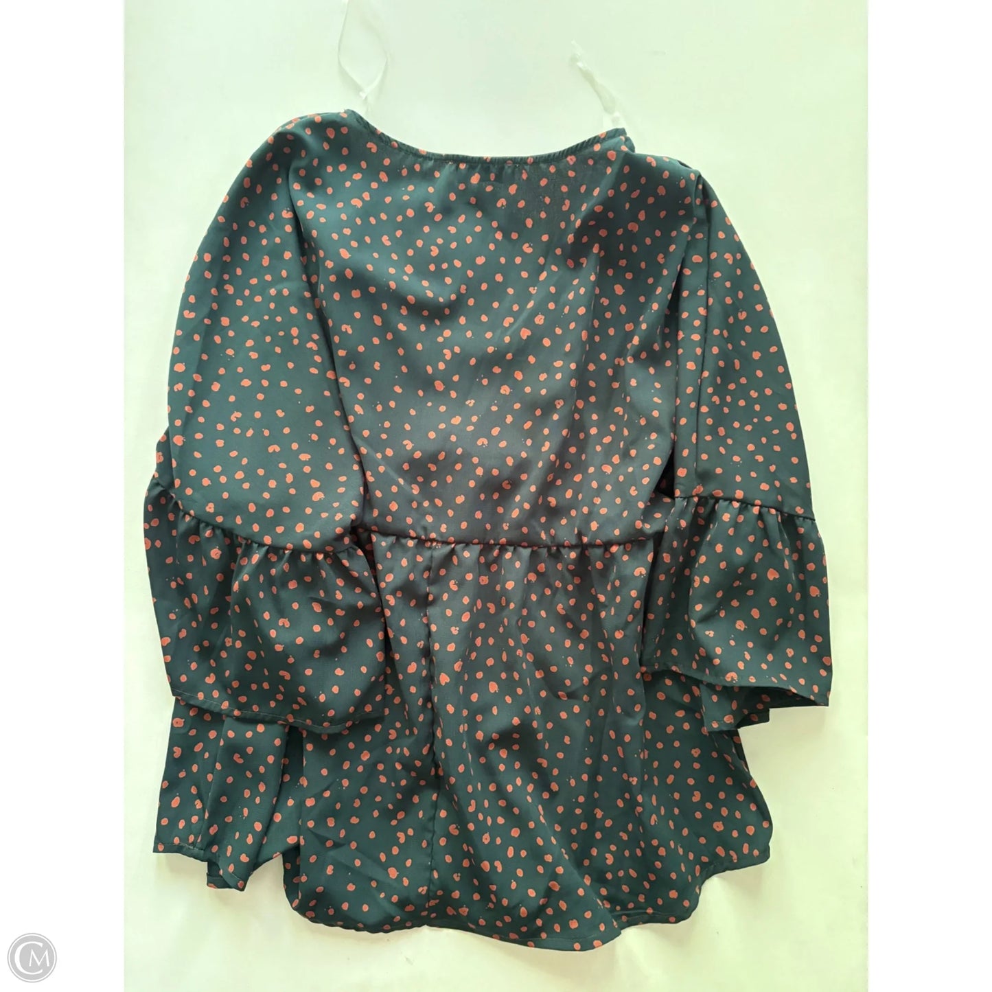 Blouse Long Sleeve By Andree By Unit In Green, Size: S